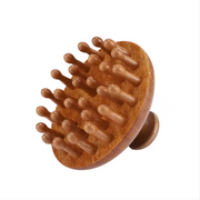 Wooden massage brush