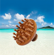 Wooden massage brush